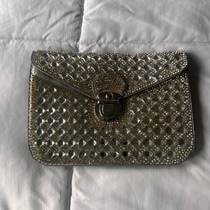 Elegant Silver Clutch Bag